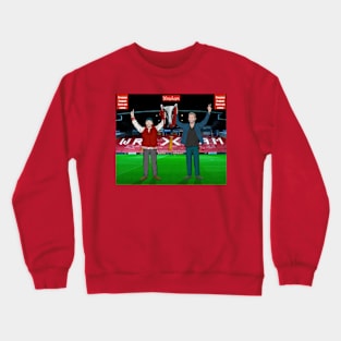 Wrexham premier leaque here we come wrexham supporters Crewneck Sweatshirt